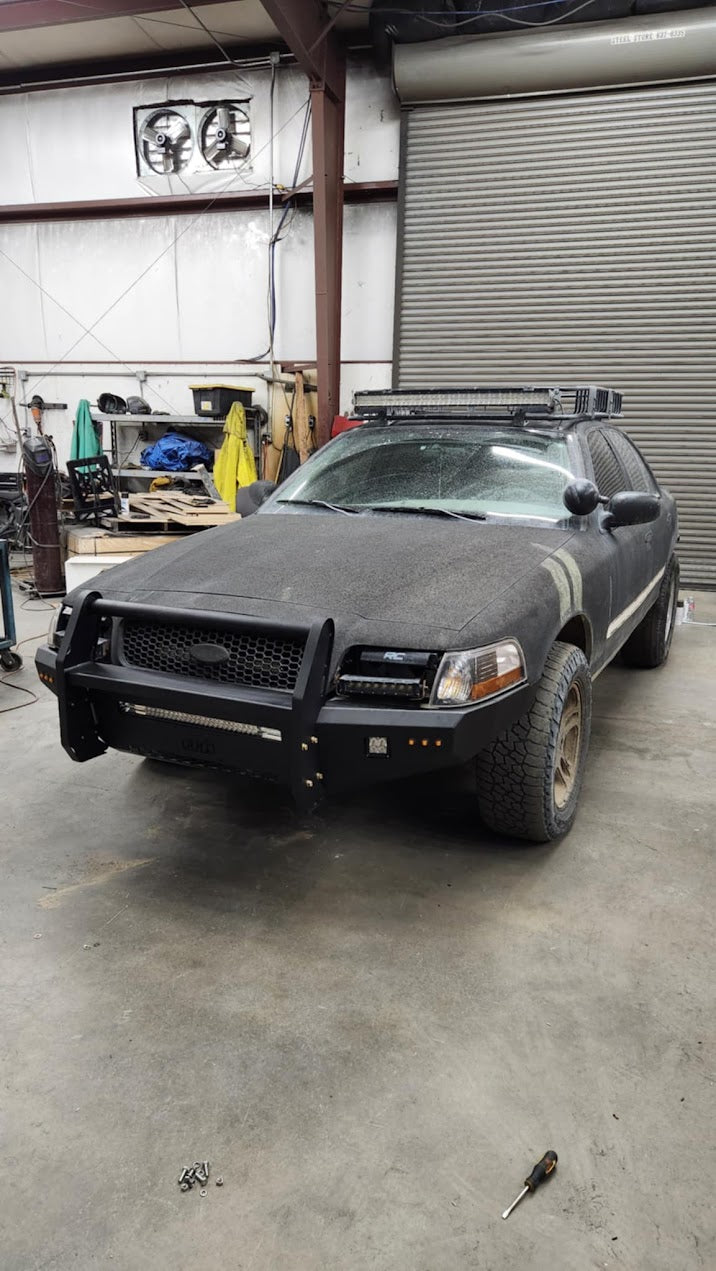 AMI Off-Road Front Bumper For Crown Victoria 98-2011 with custom push bar