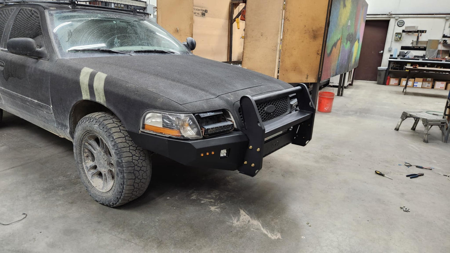 AMI Off-Road Front Bumper For Crown Victoria 98-2011 with custom push bar