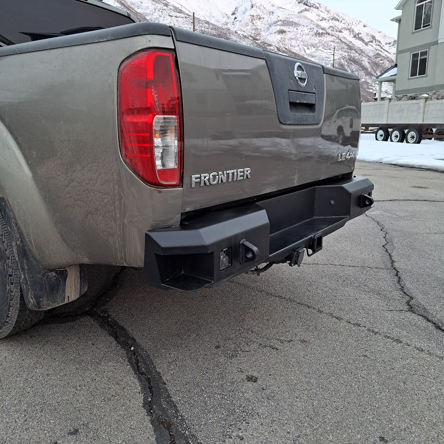Nissan Frontier Off-Road Steel Rear Bumper: Deluxe Model for 2005-2021