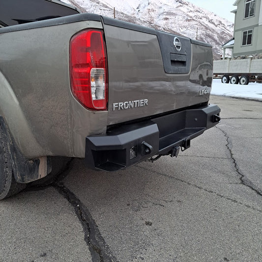 Nissan Frontier Off-Road Steel Rear Bumper: Deluxe Model for 2005-2021