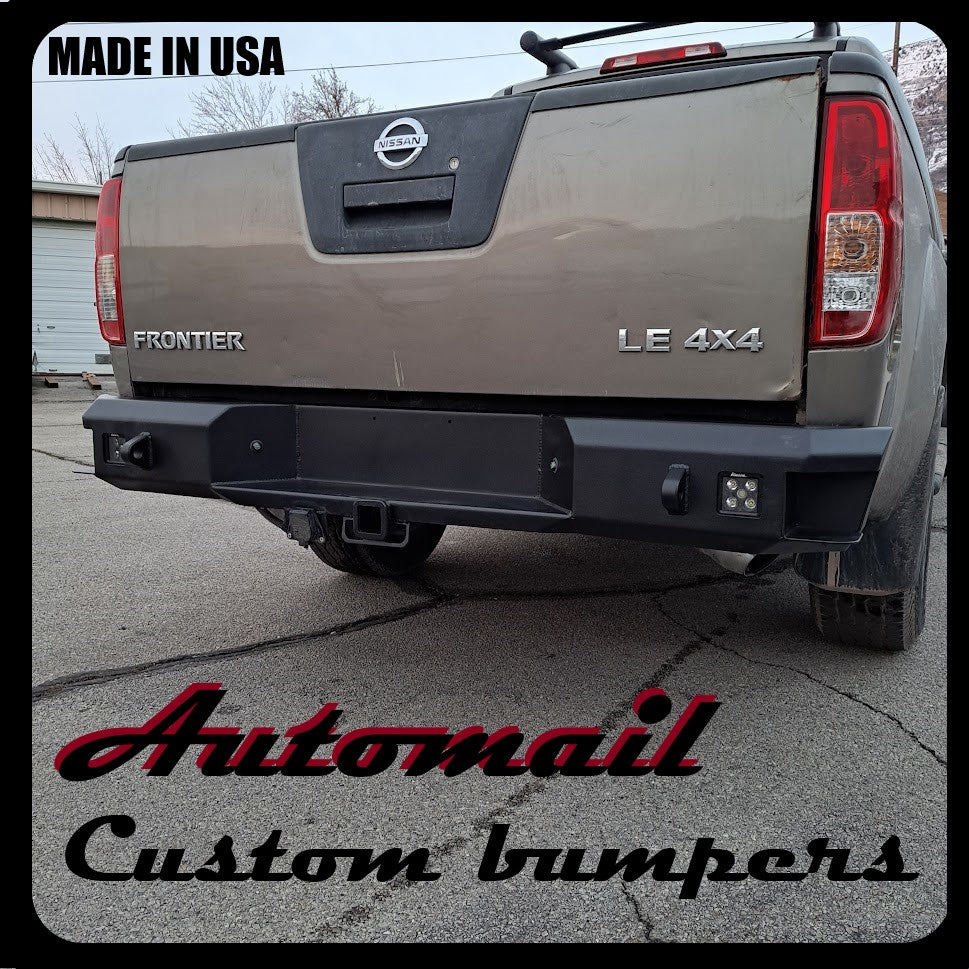 Nissan Frontier Off-Road Steel Rear Bumper: Deluxe Model for 2005-2021